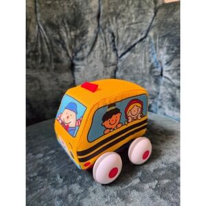 Melissa & Doug K's Kids School Bus Soft Block Toy Vehicle with Wheels